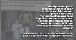 Protokol kesehatan untuk Liga 1 dan Liga 2021/2022