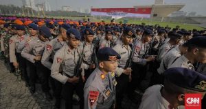 TNI-Polri Gelar Apel Persiapan Patroli Prokes di Jakarta