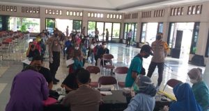 Kapolres Pantau Langsung Serbuan Vaksinasi Covid-19 di Klaten
