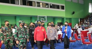 Kapolri Hadir dalam Gerakan Vaksinasi Nasional yang Digelar Oleh Mahasiswa