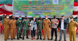 TNI Polri dan Yayasan Marianna Gelar Serbuan Vaksinasi Covid-19 di Samosir