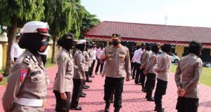 Jelang HUT Polwan Ke-73, Kapolres Pekalongan Pimpin Gaktiblin Polwan Polres Pekalongan