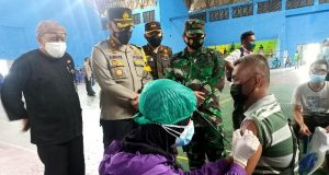 Vaksinasi Merdeka Candi Karanganyar, Dandim: Tak Ada Istilah Vaksin TNI, Polri atau Pemkab
