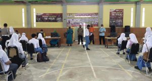 Polsek Kapas Percepat Vaksinasi untuk Pelajar