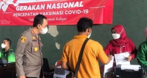 Percepat Vaksinasi, Polres Grobogan Antar Jemput Santri