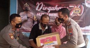 Peringati HUT Humas Polri ke-70, Polres Madiun Berikan Bantuan pada 4 Sasaran