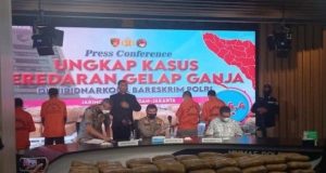 Bareskrim Polri SIta Ganja Seberat 224 Kg, 4 Orang Diamankan