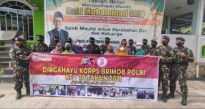 HUT Brimob Polri Ke 76, Satbrimob Polda Kepri Vaksinasi Massal