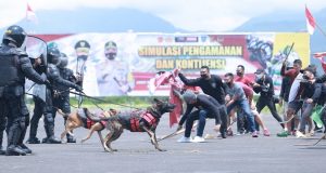 Polisi-TNI Gelar Simulasi Pengamanan Sirkuit Mandalika Jelang WSBK