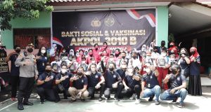 11 Tahun Mengabdi, Alumni Akpol 2010 Gelar Vaksinasi untuk Anak 6-11 Tahun dan Bagikan 1.000 Paket Bansos Akpol 2010