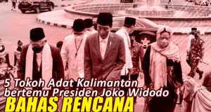 Jokowi Temui Tokoh Adat Kalimantan Timur Bahas Tentang Pemindahan IKN