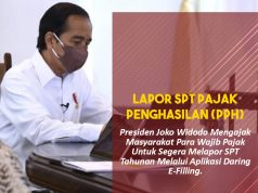 Presiden Jokowi Imbau Masyarakat Lapor SPT Pajak