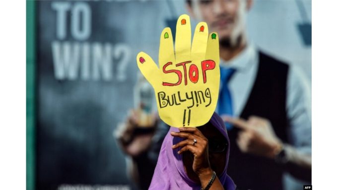 #StopBullydiSekolah Transformasi Untuk Perangi Bullying. Sumber: VOA.