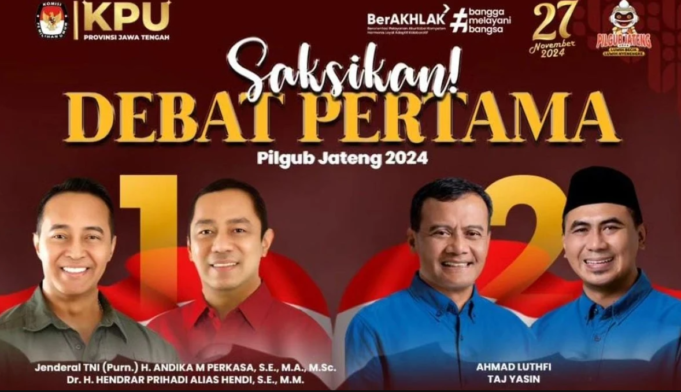 Debat Pilgub Jawa Tengah 2024