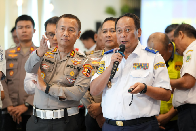 Simulasi TFG di Pelabuhan, Korlantas Antisipasi Lonjakan Kendaraan Saat Nataru