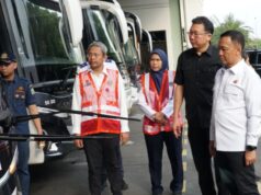 Jelang Nataru, Ditjen Hubdat Gelar Rampcheck Pastikan Keselamatan Bus Antar Kota Aman Kegiatan Kunjungan Kerja Dirjen Hubdat dalam rangka persiapan Angkutan Natal 2025 dan Tahun Baru 2026 di PO. Bus Sinar Jaya pada hari Senin, 10 November 2025