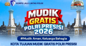 Mudik Gratis Presisi 2026 Jadi Layanan Mabes Polri dan Ditlantas Polda untuk Masyarakat Program Mudik Gratis Presisi 2026, Mabes Polri dan Ditlantas Polda Fasilitasi Ribuan Pemudik