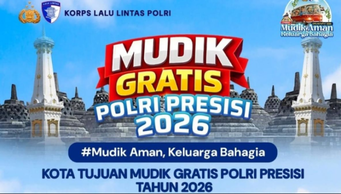 Program Mudik Gratis Presisi 2026, Mabes Polri dan Ditlantas Polda Fasilitasi Ribuan Pemudik