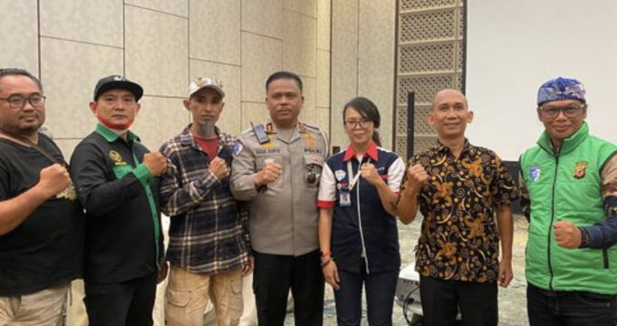 Kakorlantas Polri Irjen Agus Suryonugroho bersilaturahmi dengan perwakilan komunitas driver ojek online (ojol) Nusantara