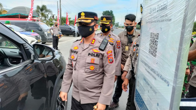 Pengamanan Lilin Toba 2021, Polres Langkat Gelar Simulasi Pelaksanaan Pos