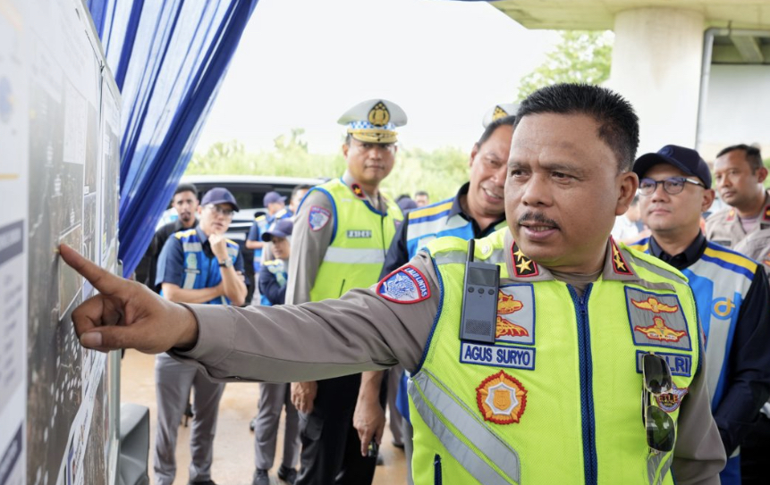 Kakorlantas Tinjau Tol Japek II Selatan sebagai Jalur Alternatif Mudik Lebaran 2026